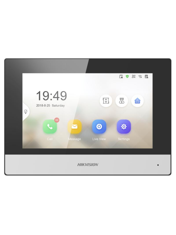 Hikvision 7“ Dokunmatik İç Ortam İnterkom DS-KH6320-WTE1 Hikvision 7“ Dokunmatik İç Ortam İnterkom DS-KH6320-WTE1