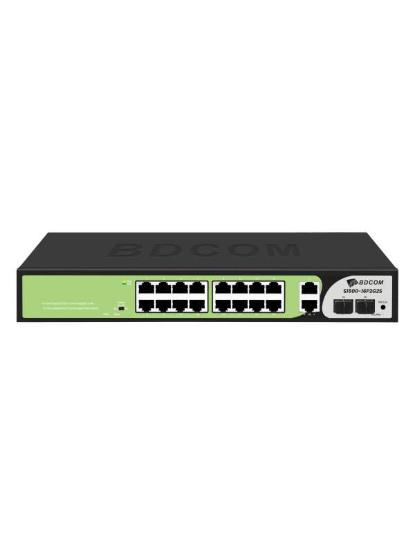 BDCOM 16 Port PoE Switch (285W) S1500-16P2G2S-285