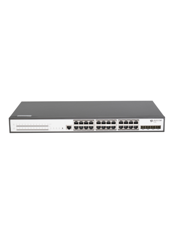 BDCOM 24 Port Yönetilebilir PoE Omurga Switch S2900-24P4X BDCOM 24 Port Yönetilebilir PoE Omurga Switch S2900-24P4X